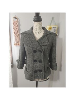 Miss Me Collection Double Breasted Size M Tweed Women's Lined Jacket  Blazer
